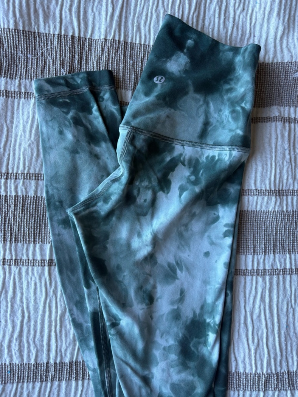 lululemon athletica Teal Tie-Dye Leggings